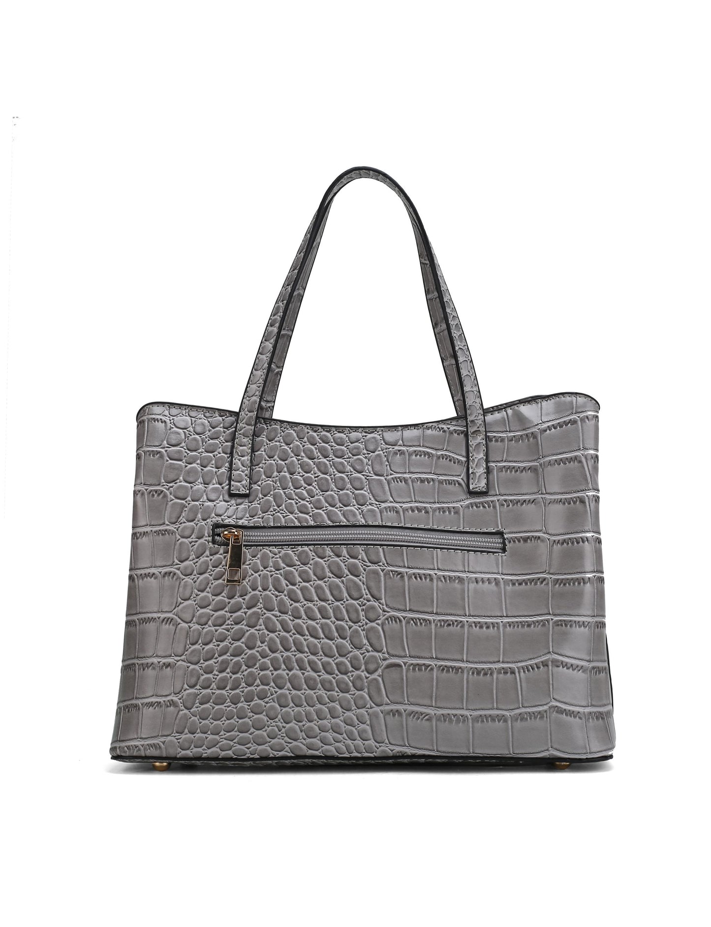 Aurelia Crocodile Embossed Vegan Leather Women Tote Handbag