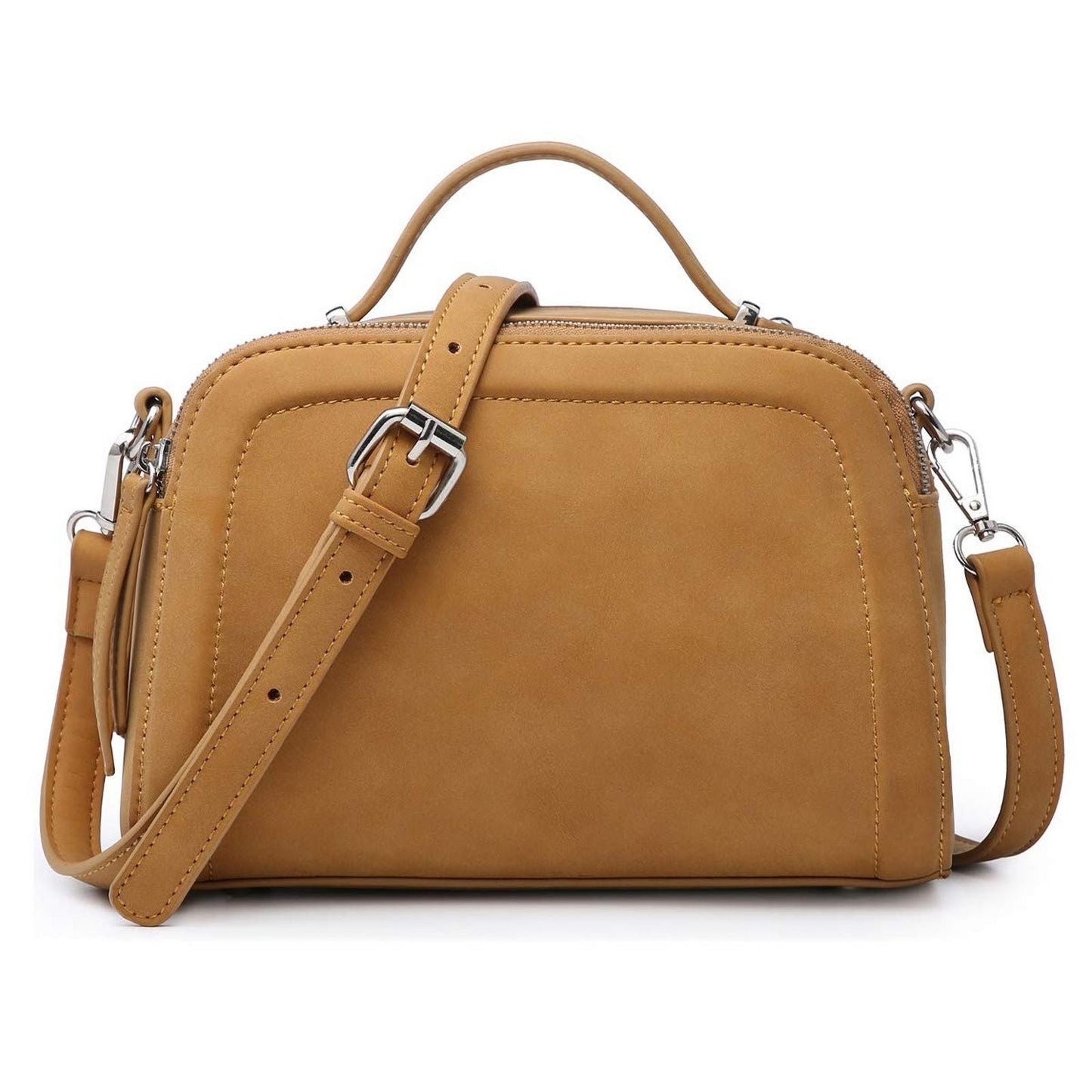 Women crossbody Tote Bag with triple compartment sif2659TAN05