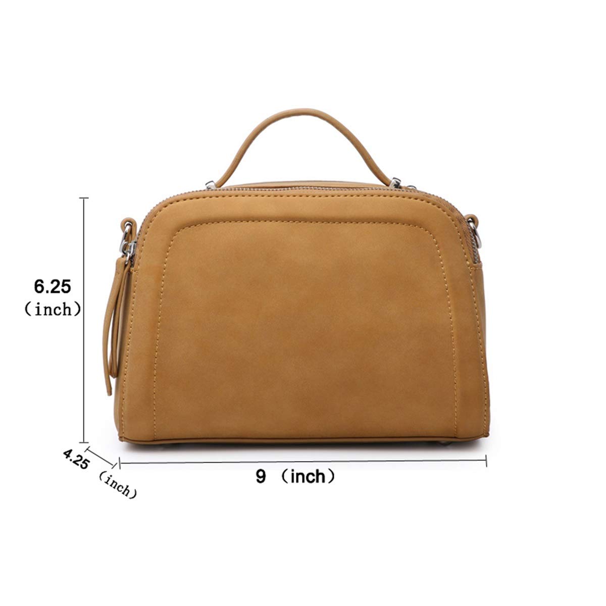 Women crossbody Tote Bag with triple compartment sif2659TAN05