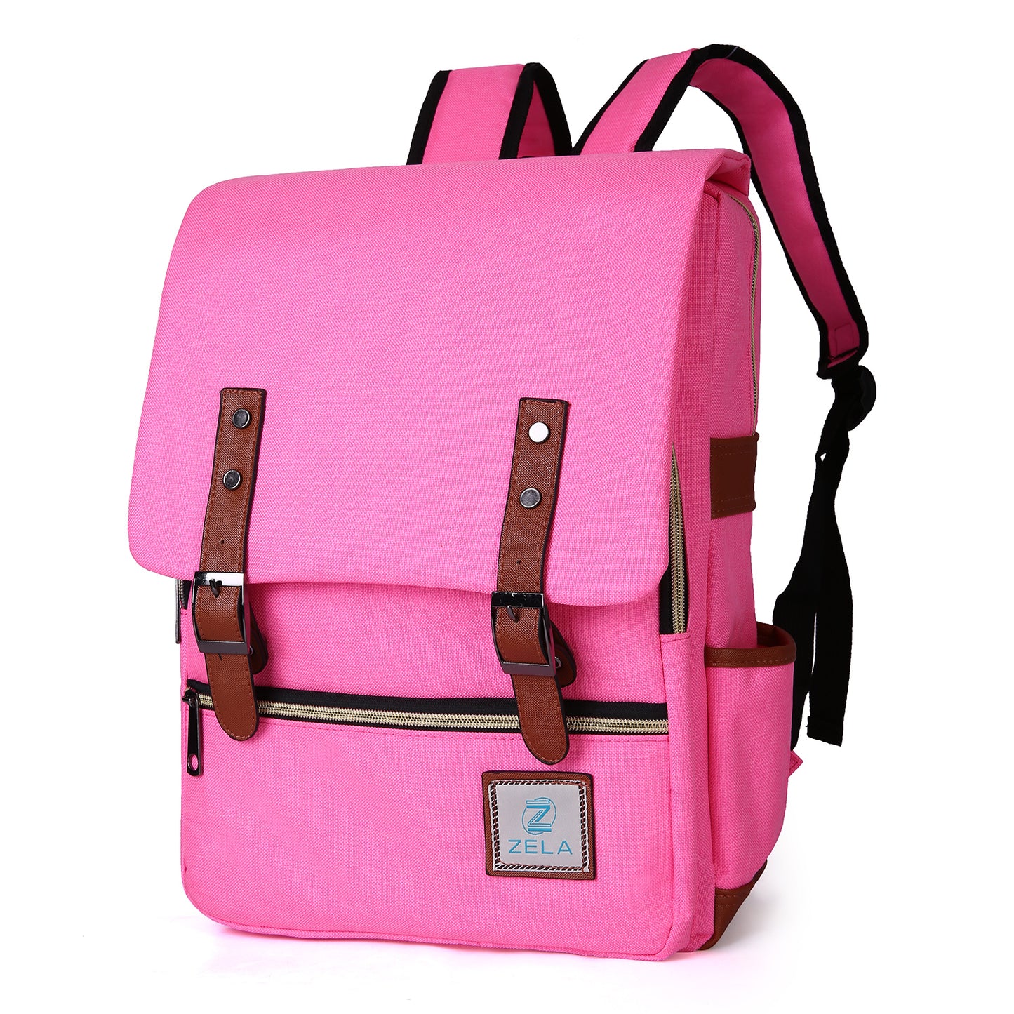 Slim Backpack College,School and Business Fits 15-inch Laptop-Hot Pink