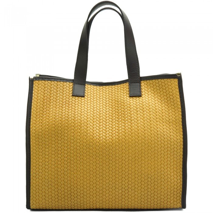 Emily Weave Tote ~ Yellow