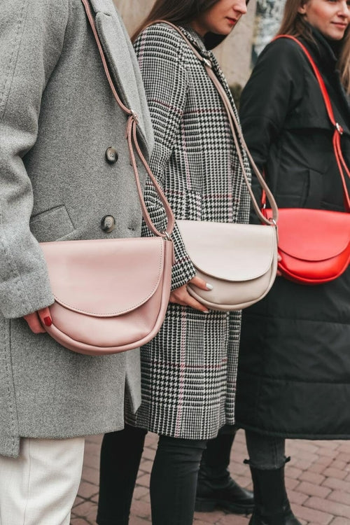 Leather Crossbody Bag Women, Red Small Bag, Red Small Purse Bag,